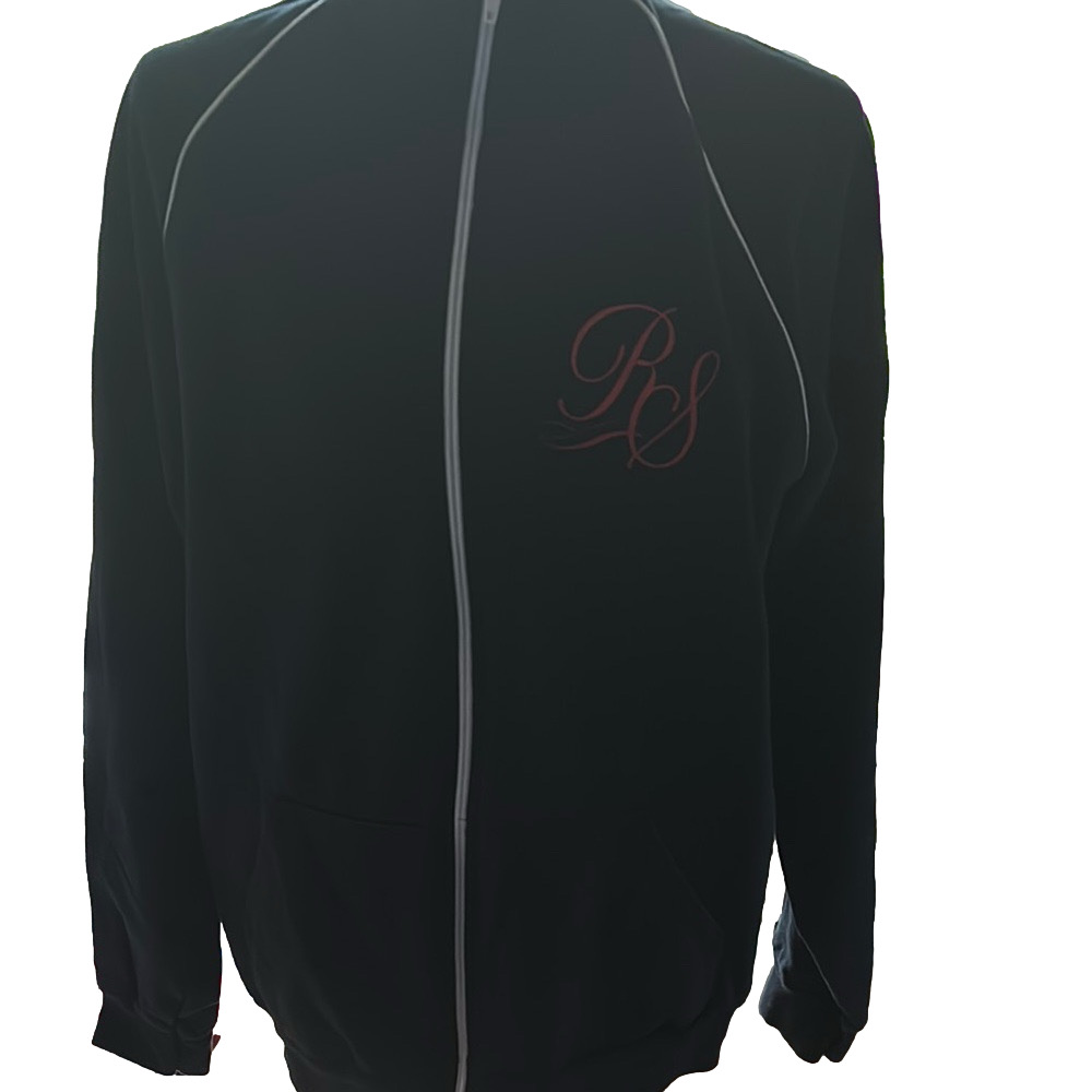 Rod Stewart Zip-Up Jacket with Pink Embroidery
